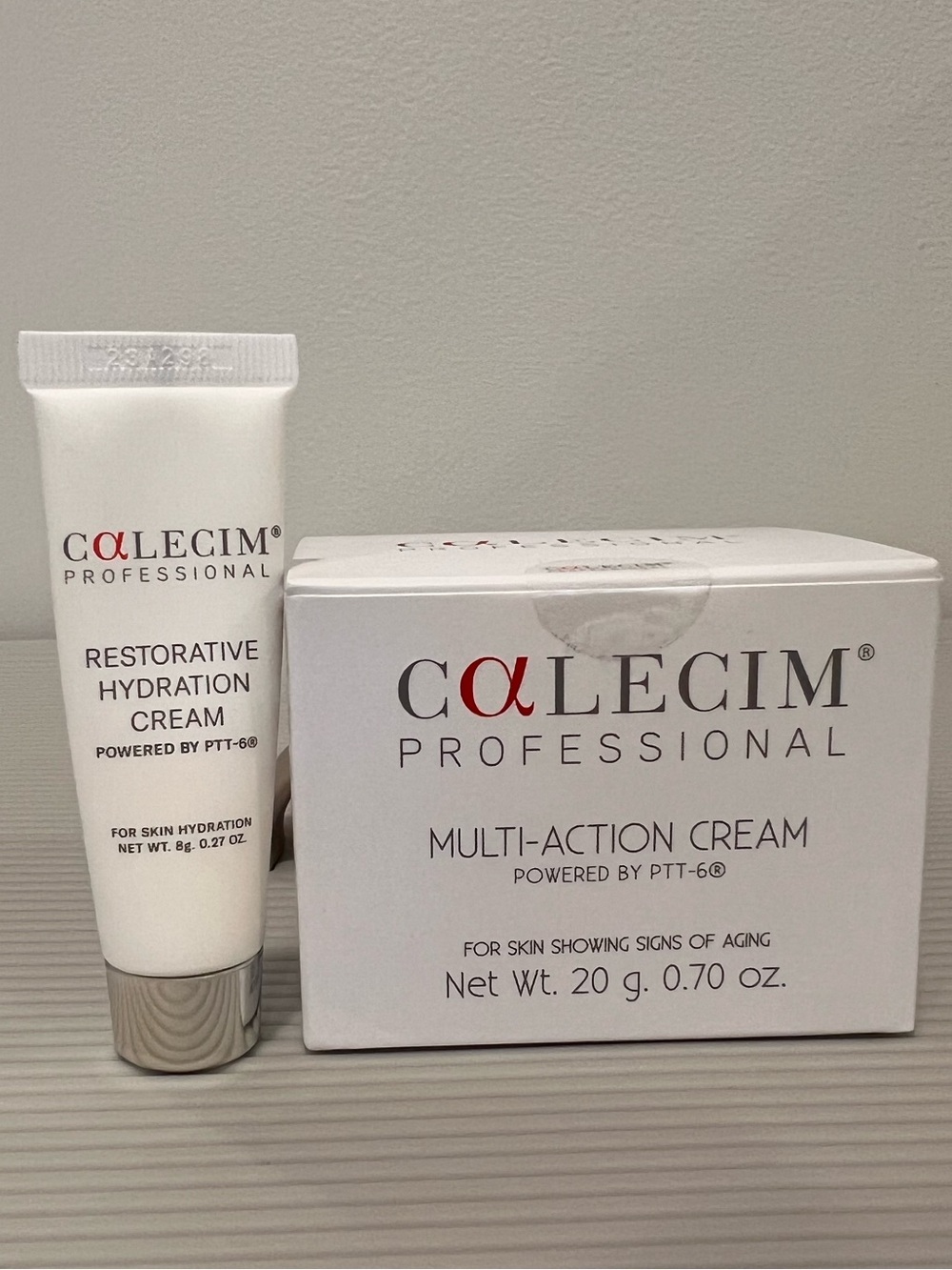 CALECIM Multi-Action Cream 20g + Restorative Hydration Cream 8g NEW